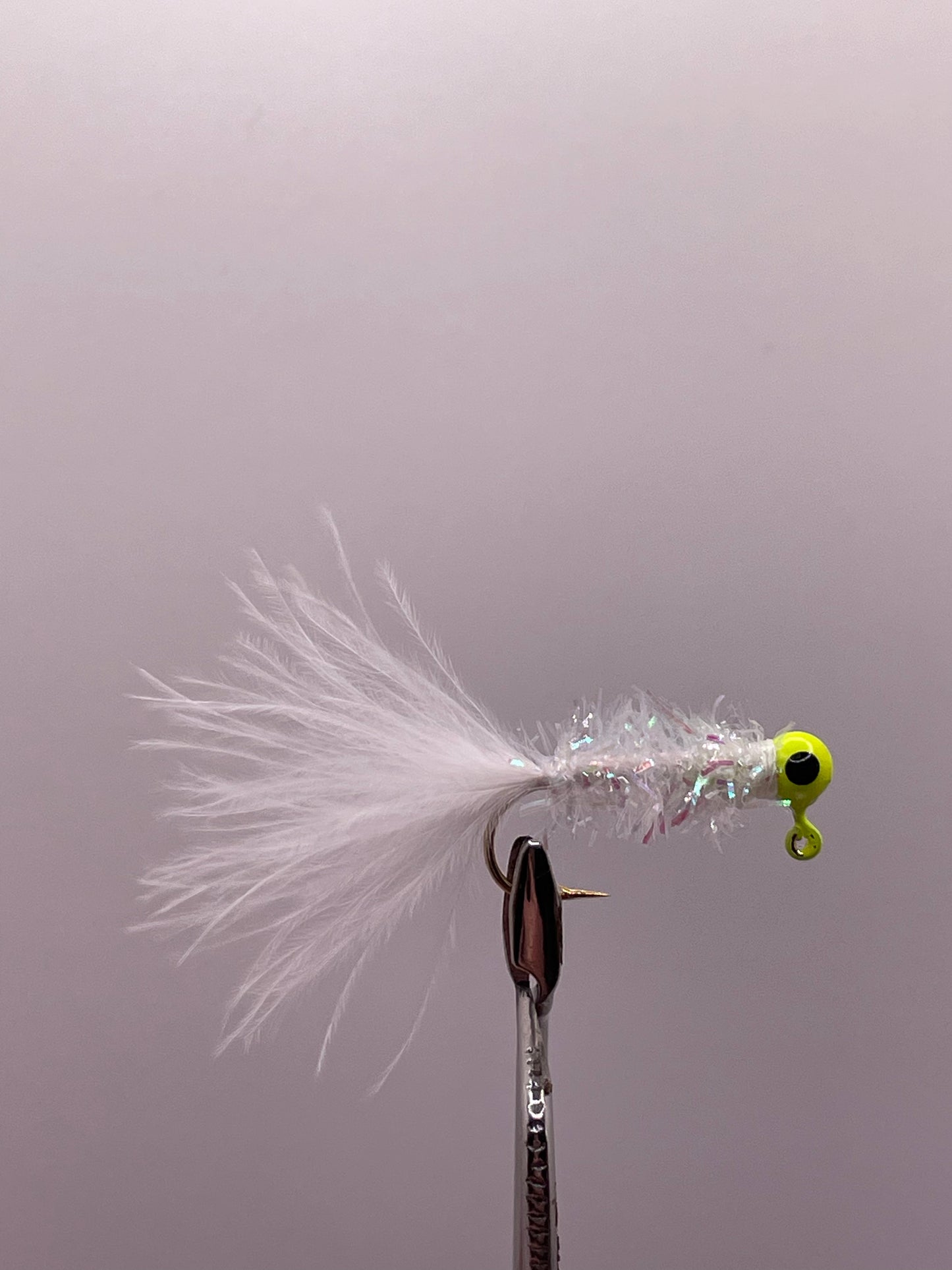 Chartreuse Crappie jig head